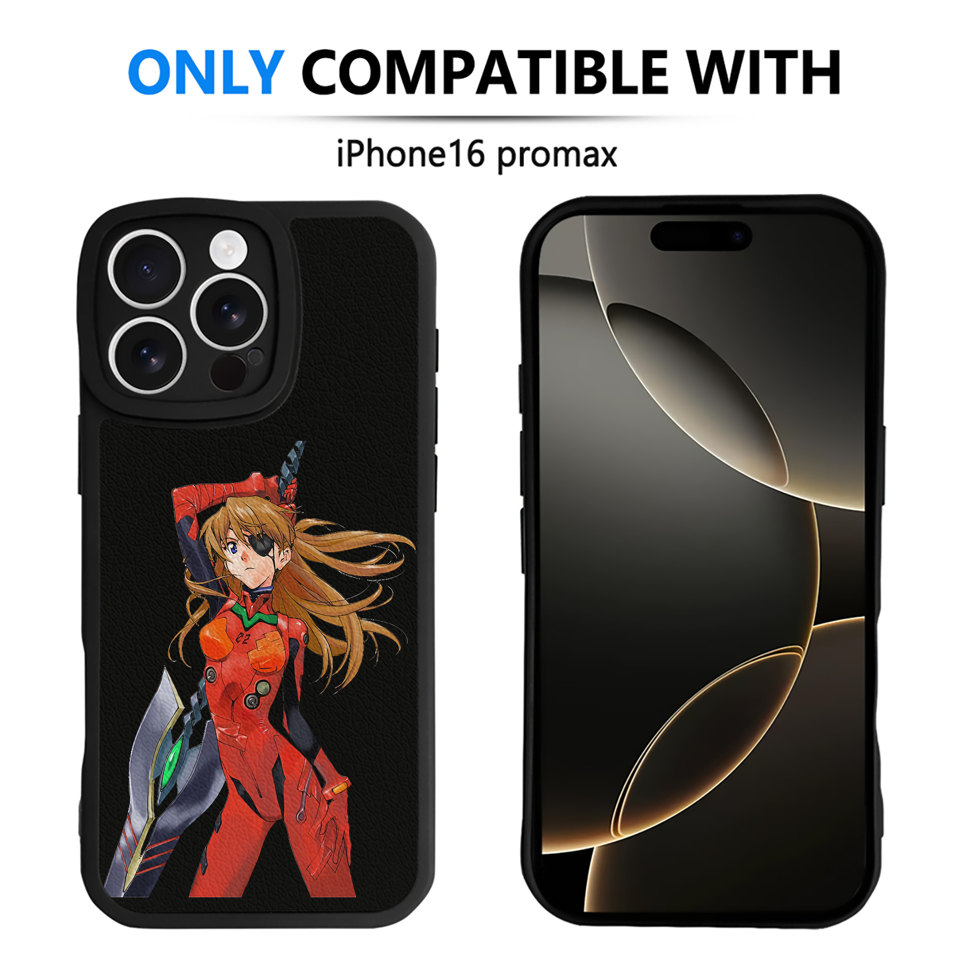 （画像用） EVA 新世紀エヴァンゲリオン 【iPhone 16シリーズ対応】シリコンスマホケース（レザー調） 材質：シリコン